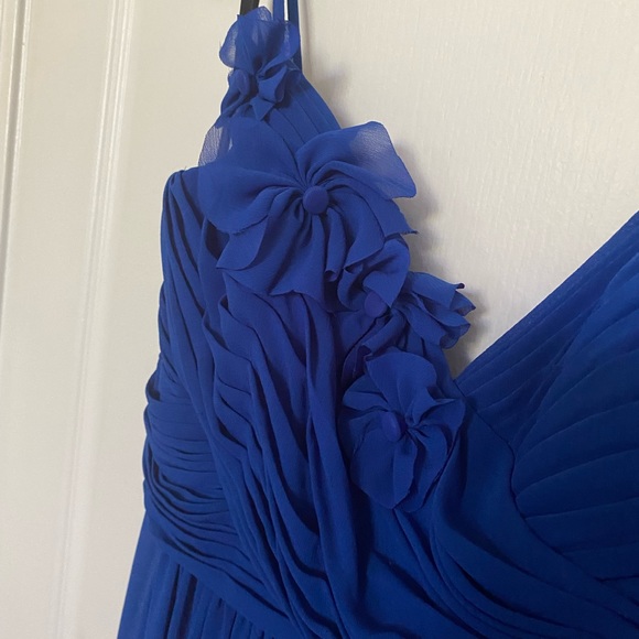 Prom dress Watters bridesmaid dress, Full Length Dress, Cobalt Blue Size 12 Used - Picture 4 of 9